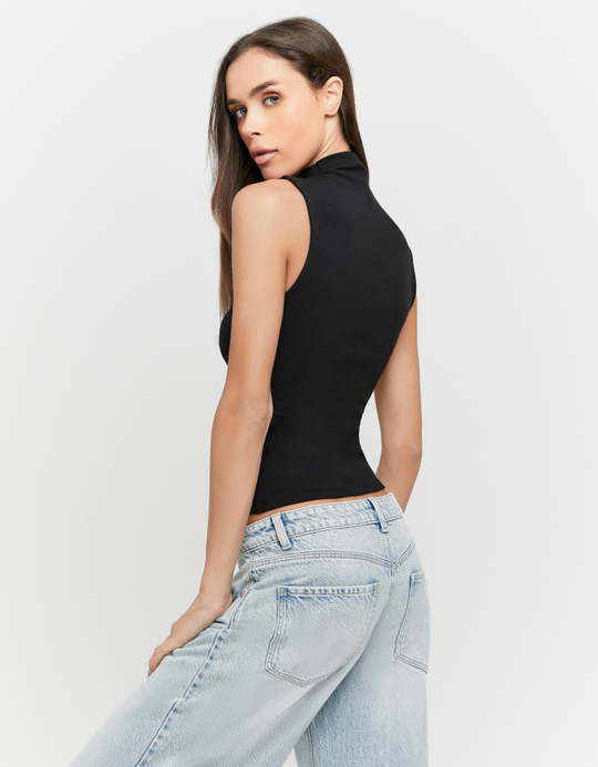 TALLY WEiJL, Top basic nero for Women