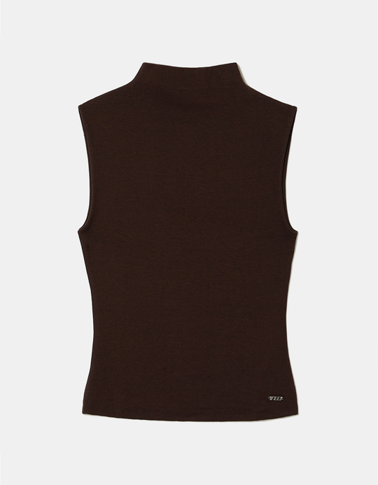 TALLY WEiJL, Brown Basic Top for Women
