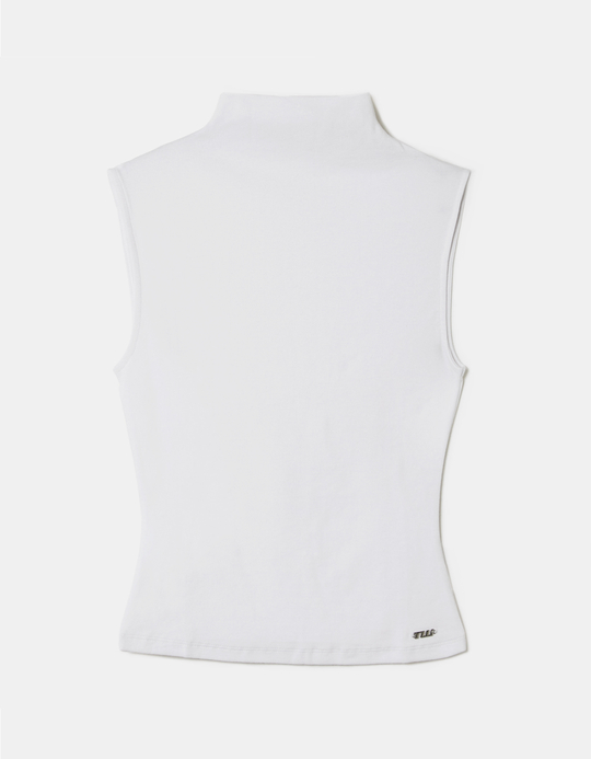 TALLY WEiJL, White Basic Top for Women