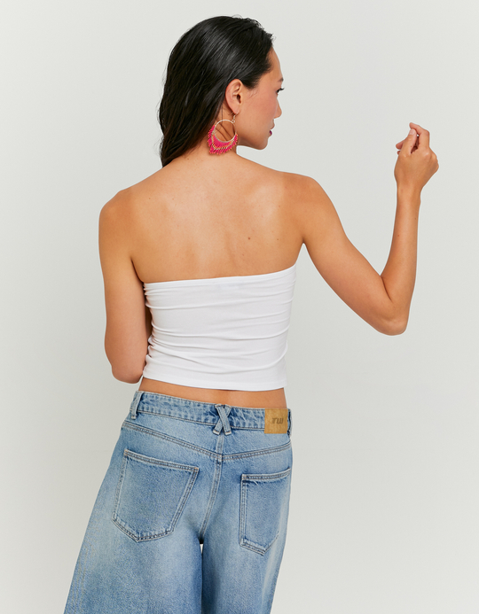 TALLY WEiJL, Top Fascia Corto Bianco for Women