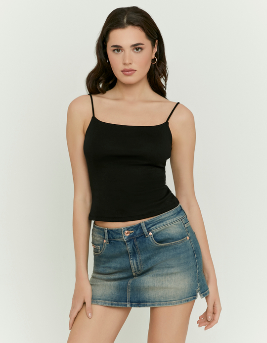 TALLY WEiJL, Black Basic Tank Top for Women
