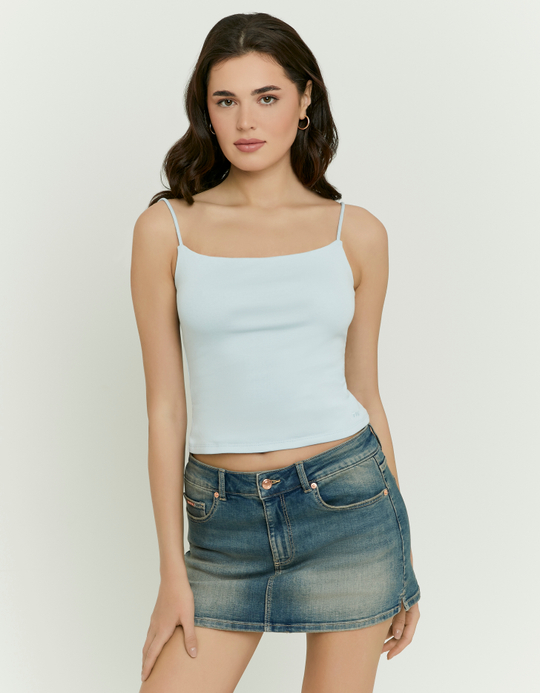 TALLY WEiJL, Blue Basic Tank Top for Women