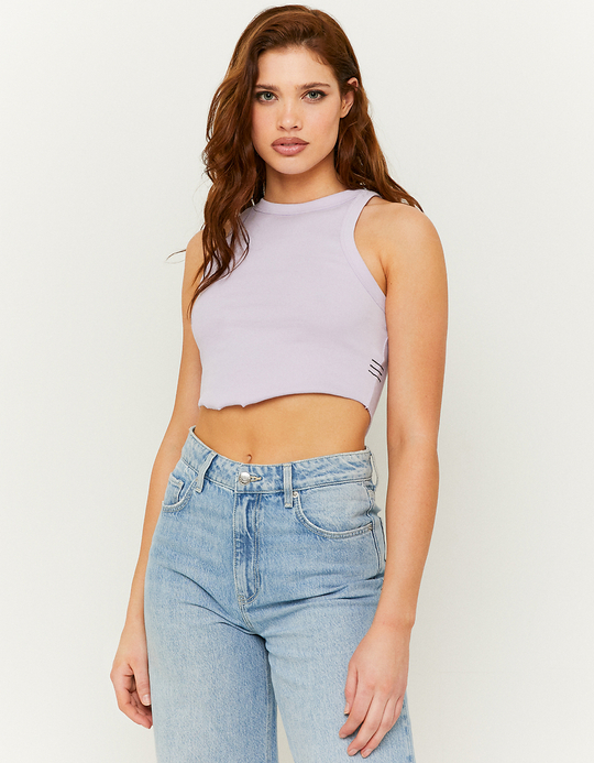 TALLY WEiJL, Μωβ Cropped Top for Women