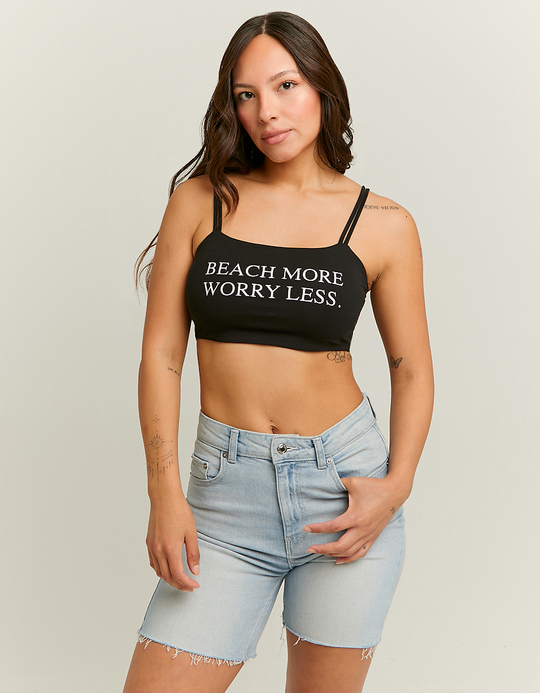 TALLY WEiJL, Brassière Noire Imprimée for Women