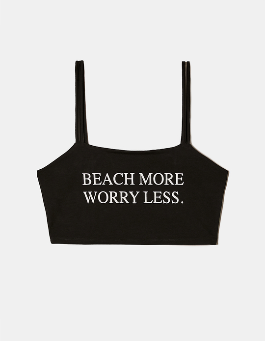 TALLY WEiJL, Brassière Noire Imprimée for Women