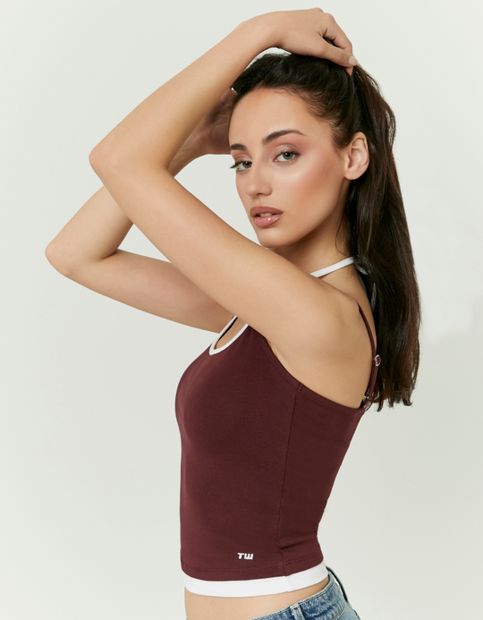 TALLY WEiJL, Top Basique Bourgogne for Women