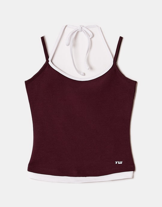 TALLY WEiJL, Top Basique Bourgogne for Women