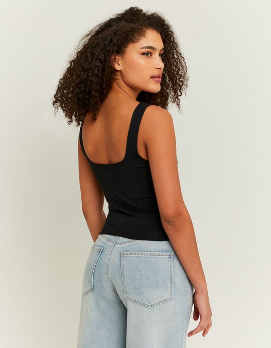 TALLY WEiJL, Schwarzes Basic Träger Top for Women