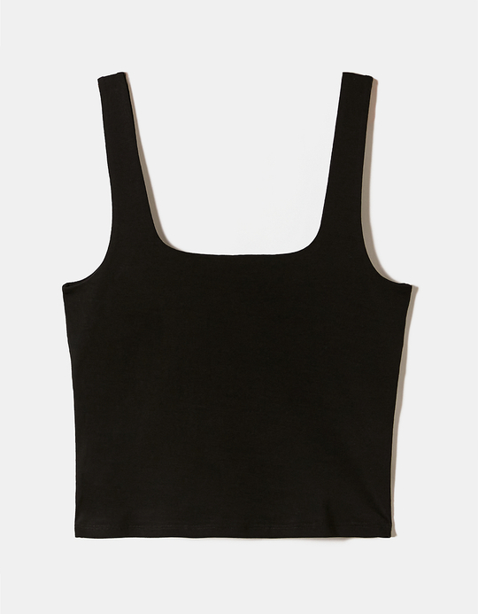 TALLY WEiJL, Schwarzes Basic Träger Top for Women
