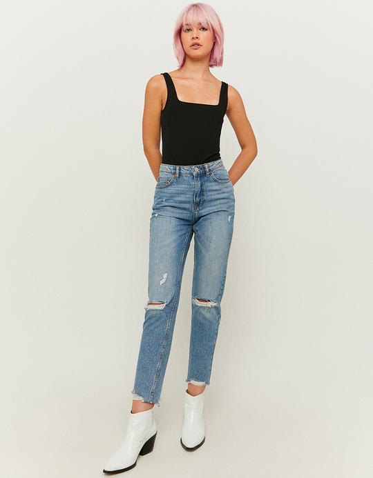 TALLY WEiJL, Schwarzes Basic Träger Top for Women
