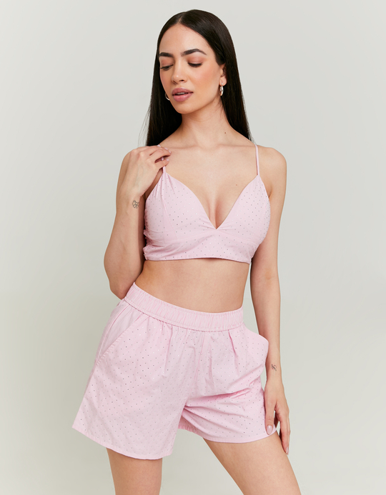 TALLY WEiJL, Gestreiftes Bralette-Top mit Strass for Women