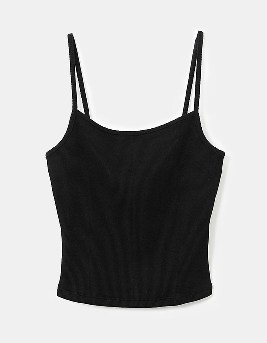 TALLY WEiJL, Black Basic Tank Top for Women