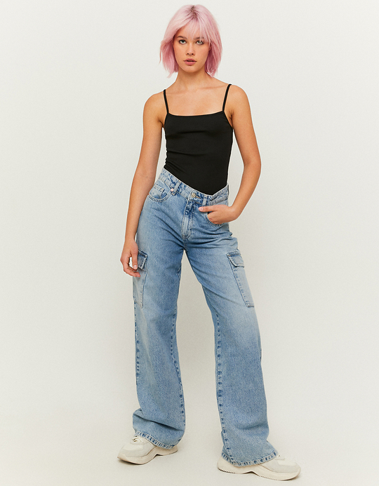 TALLY WEiJL, Czarny Tank top Basic for Women