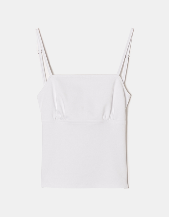 TALLY WEiJL, Weißes rückenfreies Cami-Top for Women
