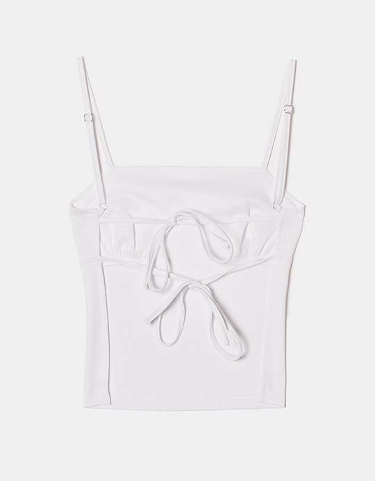 TALLY WEiJL, Weißes rückenfreies Cami-Top for Women