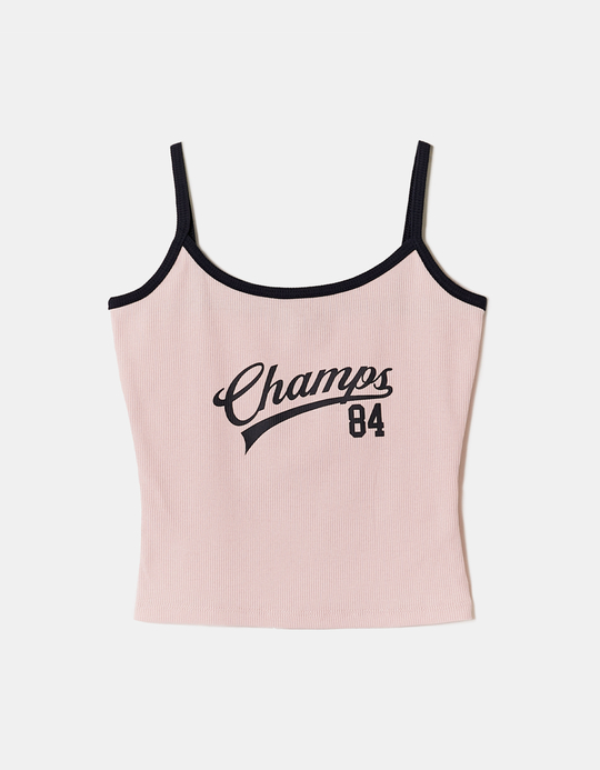 TALLY WEiJL, Pink Printed Crop Top for Women