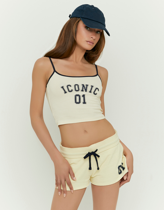 TALLY WEiJL, Yellow Printed Tank Top for Women