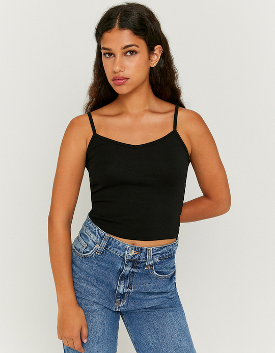 TALLY WEiJL, Black Basic Tank Top for Women