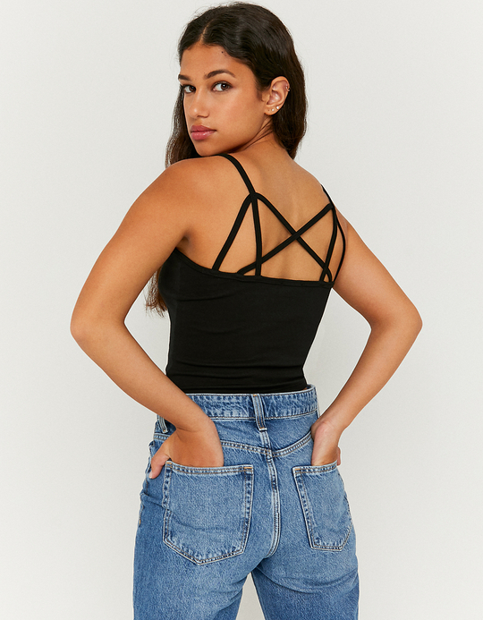 TALLY WEiJL, Black Basic Tank Top for Women
