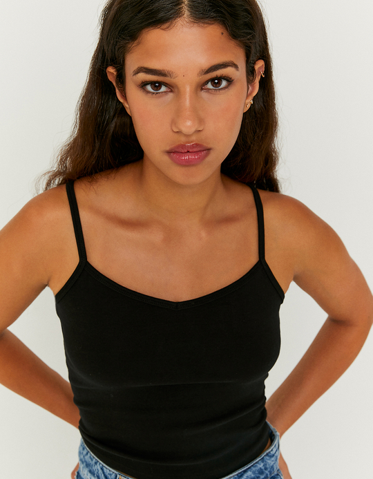 TALLY WEiJL, Canottiera Basica Nera for Women