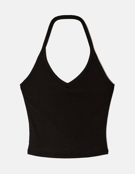TALLY WEiJL, Black Halter Top for Women