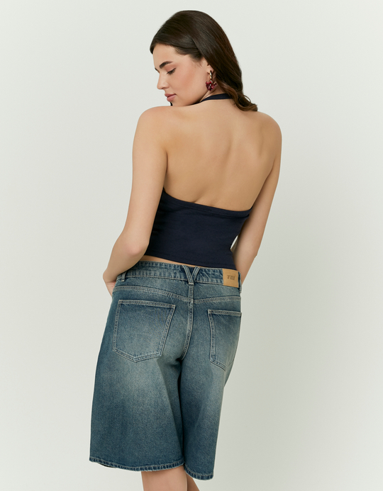 TALLY WEiJL, Top Bleu à Dos-Nu for Women