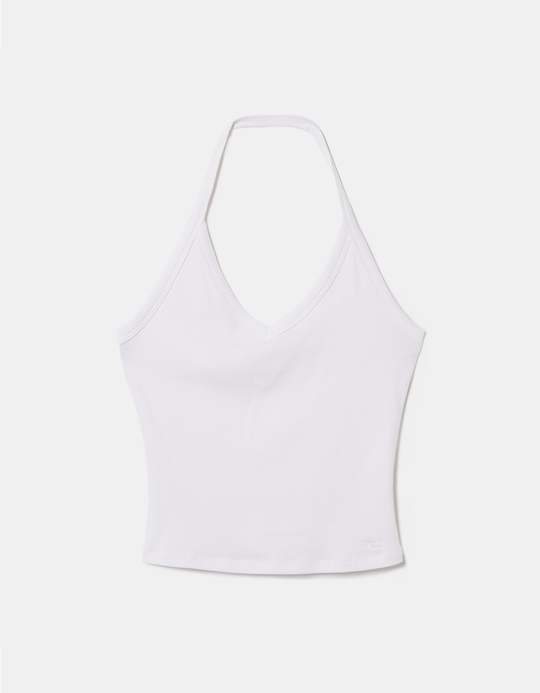 TALLY WEiJL, White Halter Top for Women