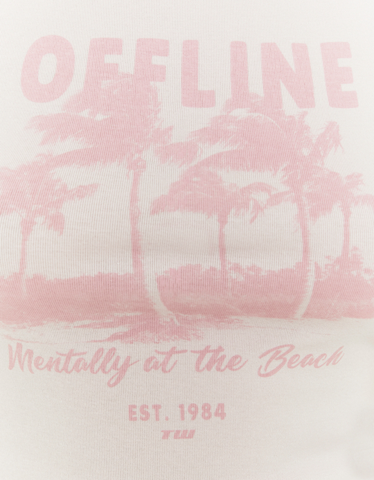 TALLY WEiJL, Pink Printed Cotton Top for Women