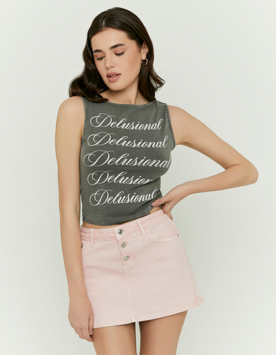 TALLY WEiJL, Top Gris Imprimé for Women