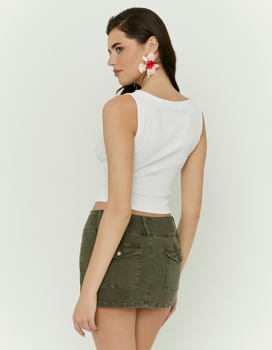 TALLY WEiJL, Top Bianco con Stampa for Women