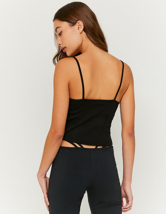 TALLY WEiJL, Schwarzes Top mit Fancy Detail  for Women