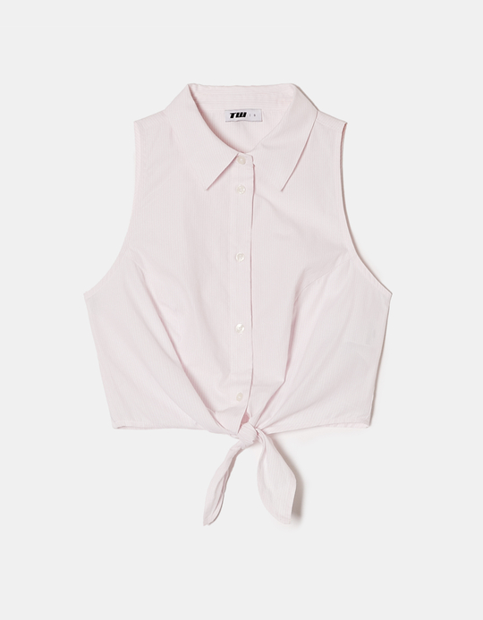 TALLY WEiJL, Rosa gestreiftes ärmelloses Shirt for Women