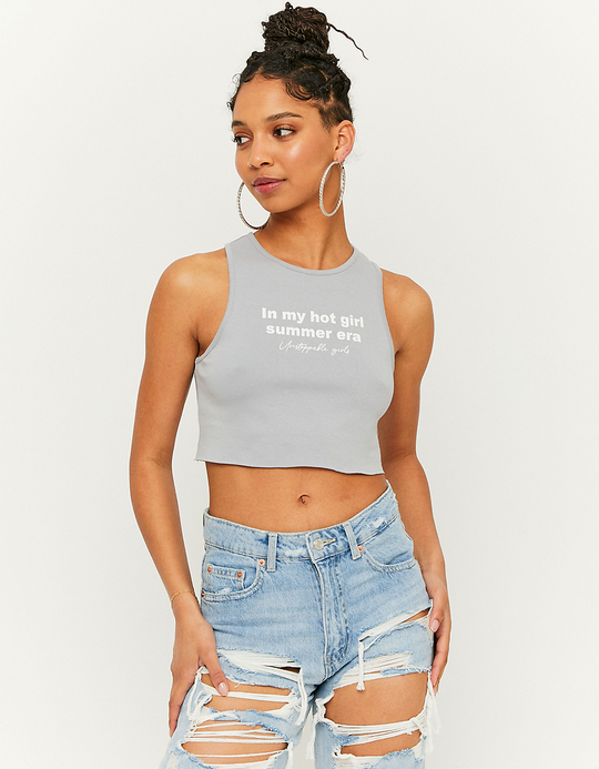 TALLY WEiJL, Cropped Printed Tank Top for Women