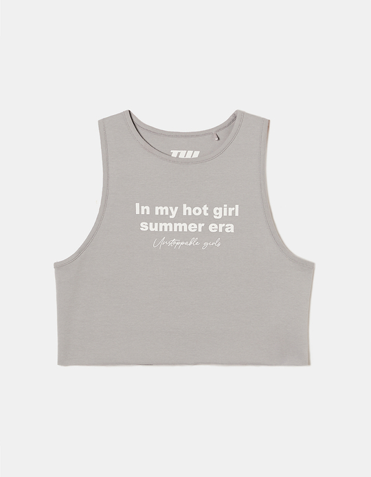TALLY WEiJL, Cropped Printed Tank Top for Women