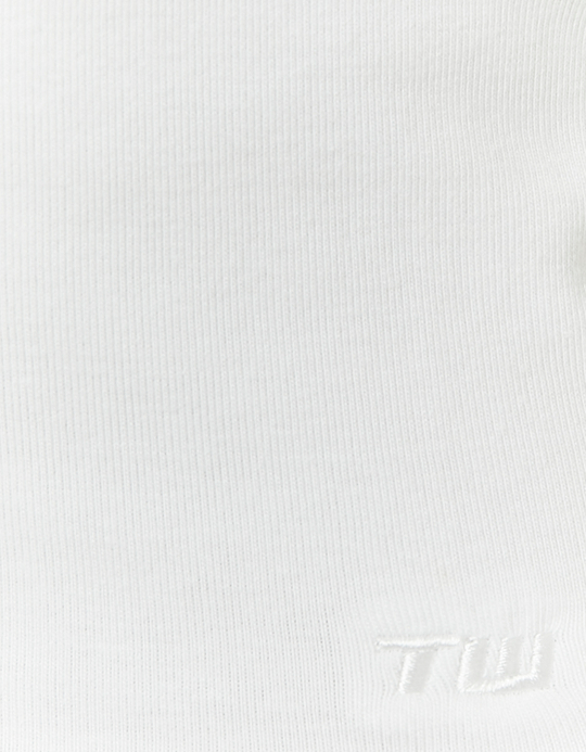 TALLY WEiJL, Ärmelloses Weisses Top mit Boat Neck for Women