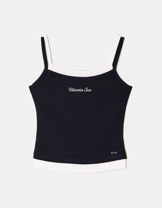TALLY WEiJL, Canotta Blu Stampata for Women