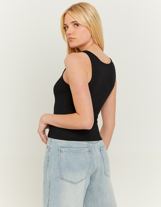 TALLY WEiJL, Black Basic Tank Top for Women