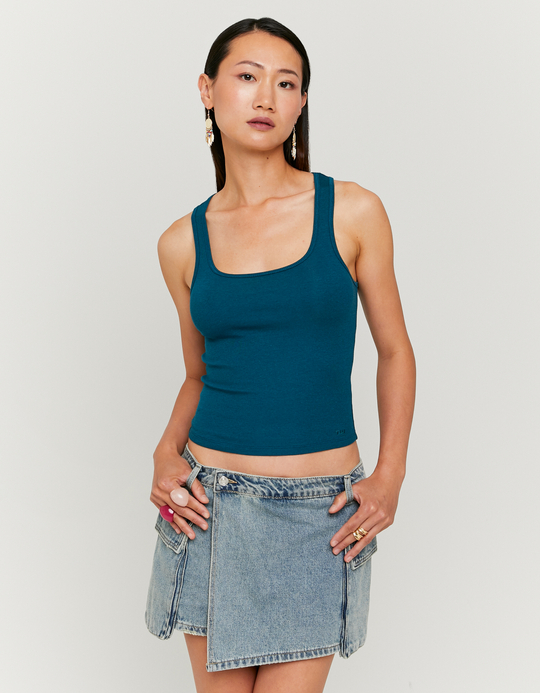 TALLY WEiJL, Tank Top Basic Πράσινο for Women
