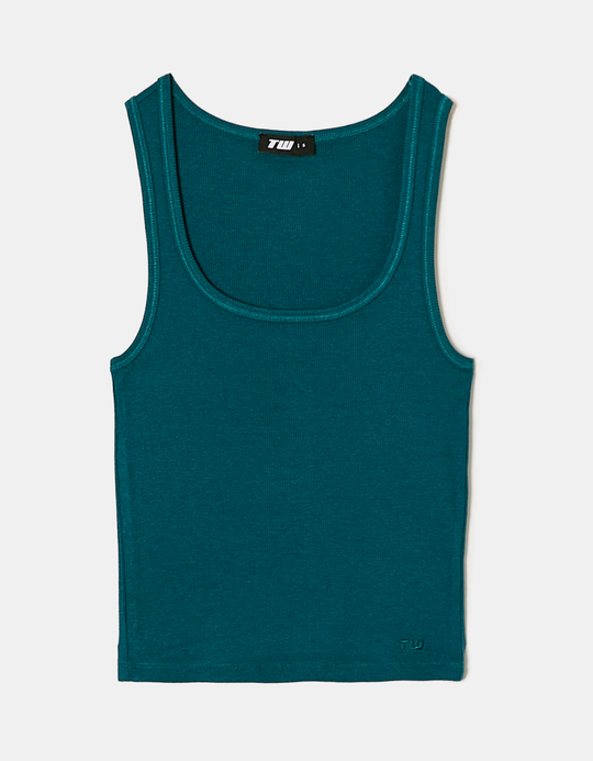 TALLY WEiJL, Tank Top Basic Πράσινο for Women