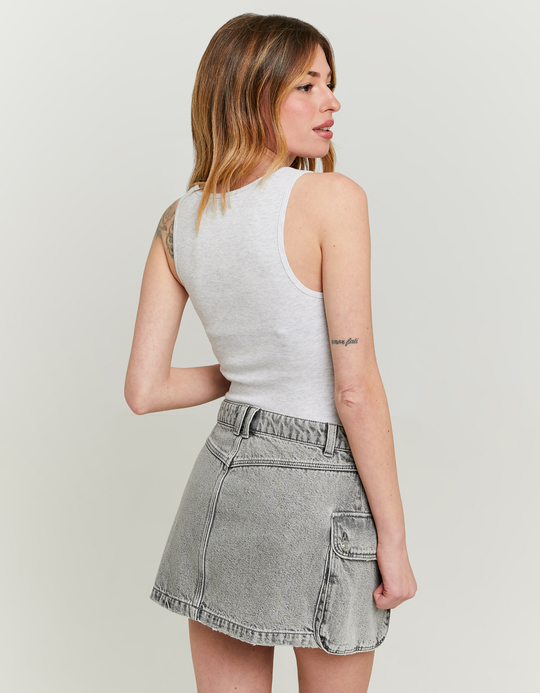 TALLY WEiJL, Top Basic Γκρι for Women