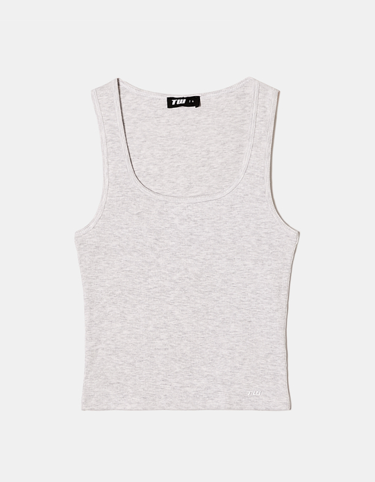 TALLY WEiJL, Top Basic Γκρι for Women