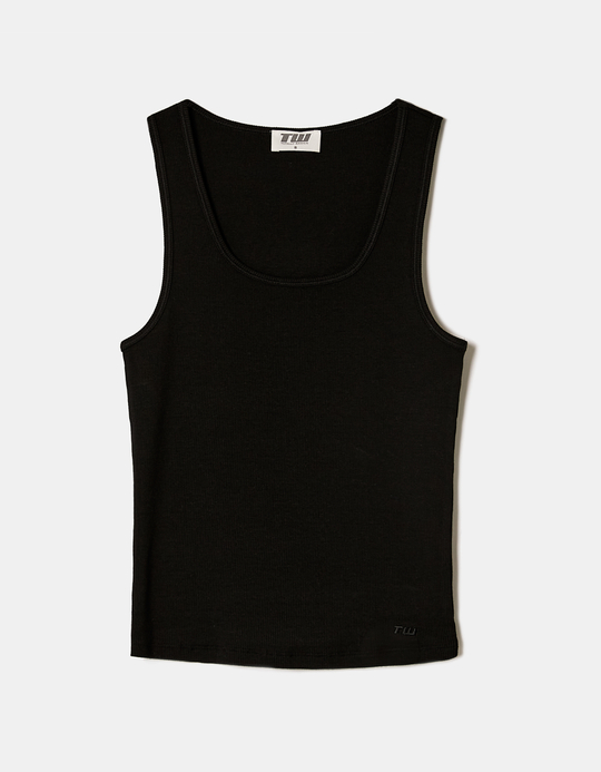 TALLY WEiJL, Black Basic Tank Top for Women