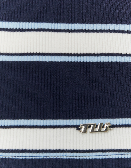 TALLY WEiJL, Blue Striped Tank Top for Women