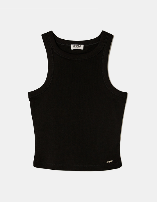 TALLY WEiJL, Black Basic Tank Top for Women