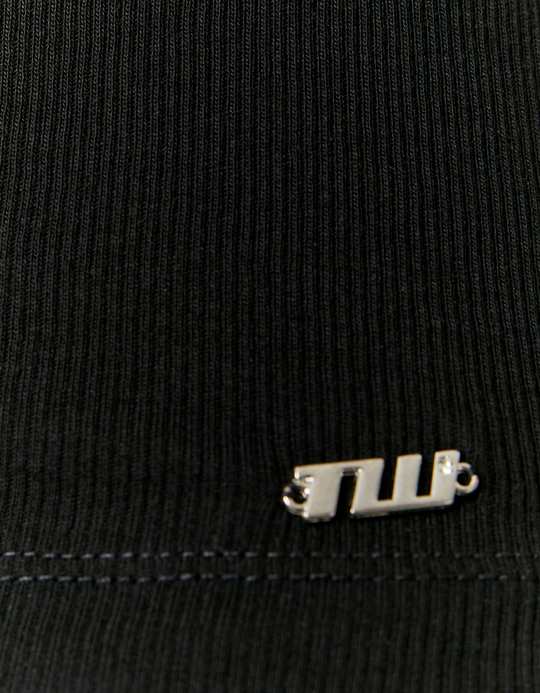 TALLY WEiJL, Black Basic Tank Top for Women