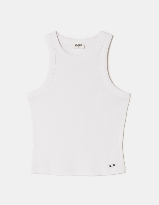 TALLY WEiJL, White Basic Tank Top for Women