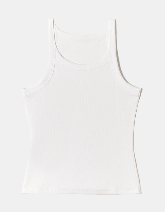 TALLY WEiJL, White Basic Tank Top for Women