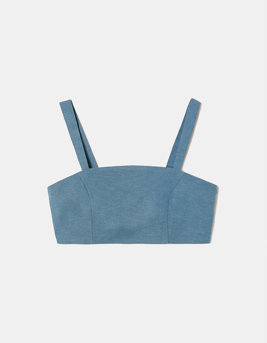 TALLY WEiJL, Linen Corset Top for Women