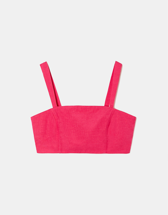 TALLY WEiJL, Linen Corset Top for Women