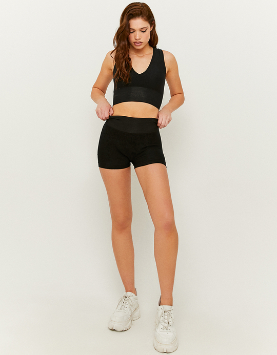 TALLY WEiJL, Black Sleeveless Crop Top for Women